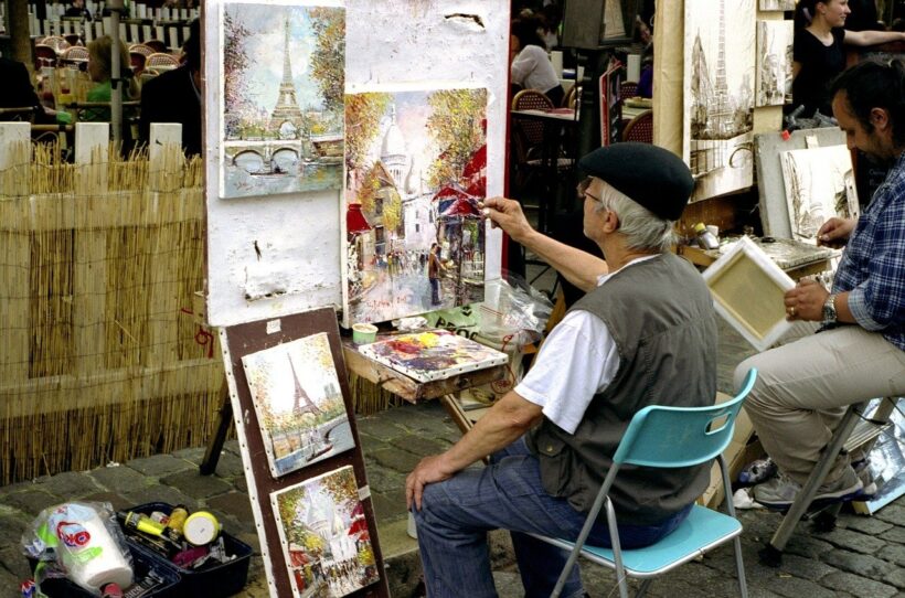 Sidewalk Painters, Montmartre