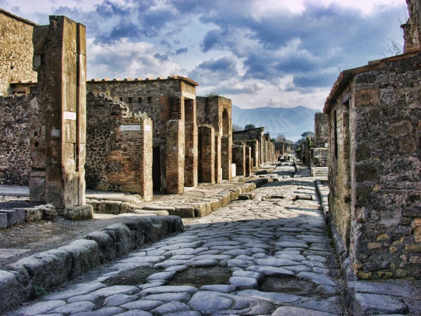 Mt Vesuvius overlooking Pompeii