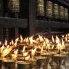Candle Offerings at a Buddhist Temple