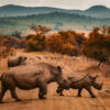 Rhinos and Springboks, Kruger National Park